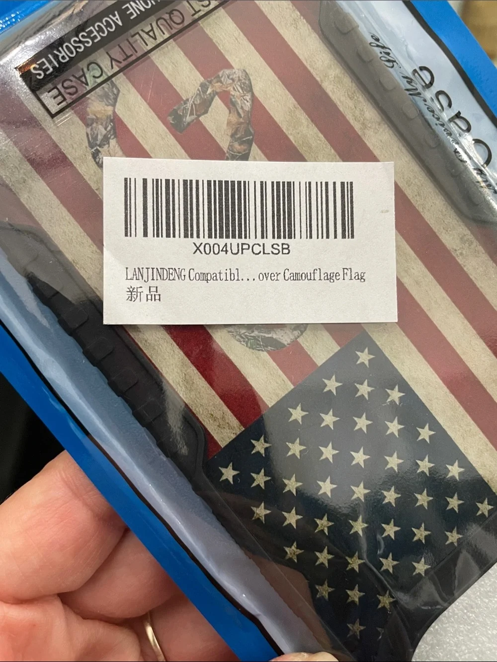 Patriotic American Flag Camouflage Buck IPhone 17 Air Case - Black